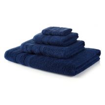 9 Piece Navy Blue Towel Bale 500 GSM - 4 Face Cloths, 2 Hand Towels, 2 Bath Towels, 1 Bath Sheet