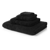 10 Piece Black Towel Bale 500 GSM - 4 Face Cloths, 2 Hand Towels, 2 Bath Towels, 2 Bath Sheets