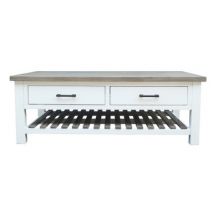 Albion - Coffee Table with Drawers - Distressed