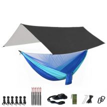 Portable Hammock with Canopy & Bug Net