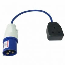 Caravan Plug To 13 Amp Socket Mains Adapter