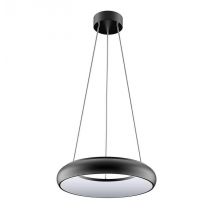 Phoebe LED Downlight 25W Polo Cool White 120° Diffused Black Drop Pendant