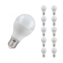 Crompton Lamps LED GLS 14W E27 Dimmable (10 Pack) Warm White Opal (100W Eqv)