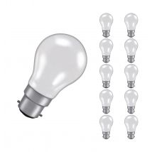 Crompton Lamps 60W GLS B22 Dimmable Traffic Signal (10 Pack) Warm White Pearl