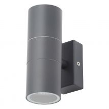 Zink LETO Outdoor Up and Down Wall Light Anthracite Grey