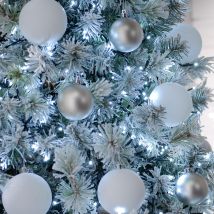 Festive Indoor & Outdoor 6ft Christmas Tree Sparkle Lights 760 White LEDs