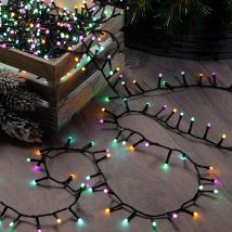 Festive 12.5m Indoor & Outdoor Glow-Worm String Lights 500 Aurora LEDs