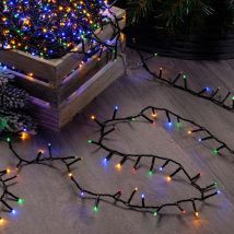 Festive 37.4m Indoor & Outdoor Compact Lights String Lights 1500 Multi-Coloured LEDs