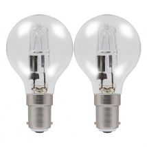 Status Halogen Golfball 18W B15 Dimmable Energy Saver Warm White Clear (2-Pack)