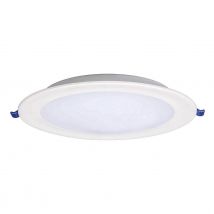 Opus LED Slimline Downlight 24W Warm White Opal White Modern