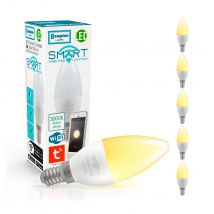 Crompton Candle LED Light Bulb Smart WiFi E14 5W (40W Eqv) Warm White 5-Pack