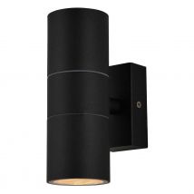 Zink LETO Outdoor Up and Down Wall Light Textured Black