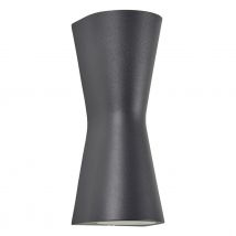 Zink SKYE Up and Down Wall Light in Anthracite Outdoor Lights Exterior Front Door