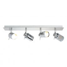 Spa Scorpius 4-Light Flush Light Bar Spotlight Chrome