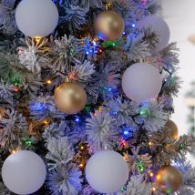Festive Indoor & Outdoor 5ft Christmas Tree Sparkle Lights 520 Multi-Coloured LEDs