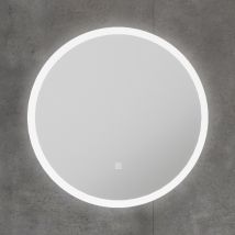 NxtGen Oregon LED 600mm Round Illuminated Bathroom Mirror with Demist Pad