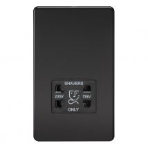 nxt gen Shaver Socket Montana Dual Voltage in Black