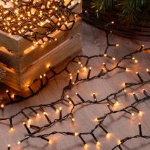 Festive 25m Indoor & Outdoor Firefly String Lights 1000 Warm White LEDs