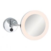 Firstlight Lily LED Illuminated Bathroom Mirror 3W with On/Off Switch Warm White Chrome