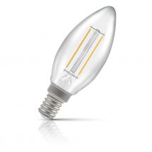 Crompton Candle LED Light Bulb Dimmable E14 2.5W (25W Eqv) Warm White Clear