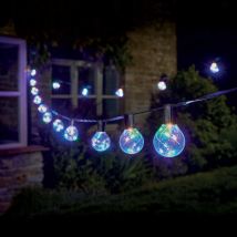 Eureka LED Firefly Connectible Festoon Light (Set of 20 Lights) Multi-Coloured Clear Decking Coloured Patio Lights