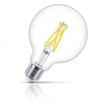 Philips Globe LED Light Bulb E27 5.9W (60W Eqv) Dim Warm White Clear DimTone G95 Master Value G95 Screw Filament Vintage