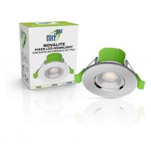 nxt gen NovaLite LED Fire Rated Downlight 6W Dimmable CCT IP65 Chrome