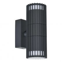 Zink Muto Outdoor Up and Down Wall Light in Anthracite