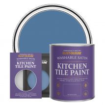 Rust-Oleum Kitchen Tile Paint, Satin Finish - BLUE SILK - 10ml