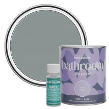 Rust-Oleum Bathroom Tile Paint, Matt Finish - Slate 750ml -