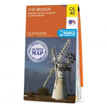 Ordnance Survey OS Map of The Broads: Explorer OL40