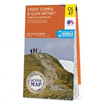 Ordnance Survey OS Map of Crieff, Comrie & Glen Artney: Explorer OL47