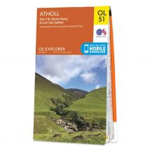 Ordnance Survey OS Map of Atholl: Explorer OL51