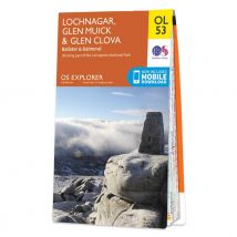 Ordnance Survey OS Map of Lochnagar, Glen Muick & Clova: Explorer OL53
