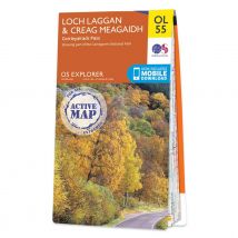 Ordnance Survey OS Map of Loch Laggan & Creag Meagaidh: Explorer OL55 - Waterproof