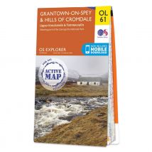 Ordnance Survey OS Map of Grantown-on-Spey & Hills Cromdale: Explorer OL61 - Waterproof