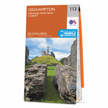 Ordnance Survey OS Map of Okehampton: Explorer 113