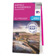 Ordnance Survey OS Map of Sheffield & Huddersfield: Landranger 110