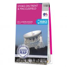 Ordnance Survey OS Map of Stoke-on-trent & Macclesfield: Landranger 118