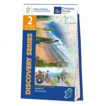 Ordnance Survey Ireland Map of County Donegal: OSI Discovery 02