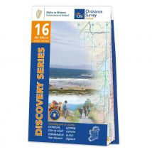 Ordnance Survey Ireland Map of County Donegal, County Tyrone and County Fermanagh: OSI Discovery 16
