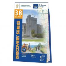 Ordnance Survey Ireland Map of County Mayo and Galway: OSI Discovery 38
