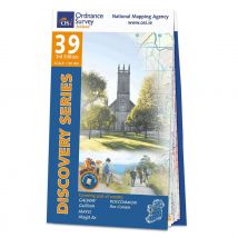 Ordnance Survey Ireland Map of County Galway, Roscommon and Mayo: OSI Discovery 39