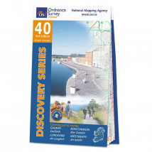 Ordnance Survey Ireland Map of County Galway, Roscommon, Longford and Westmeath: OSI Discovery 40