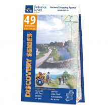 Ordnance Survey Ireland Map of County Kildare, Offaly, Meath and Westmeath: OSI Discovery 49