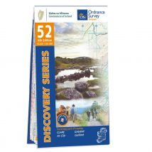 Ordnance Survey Ireland Map of County Clare and Galway: OSI Discovery 52