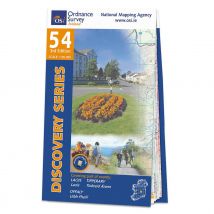 Ordnance Survey Ireland Map of County Laois, Offaly and Tipperary: OSI Discovery 54