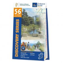 Ordnance Survey Ireland Map of County Dublin, Kildare and Wicklow: OSI Discovery 56