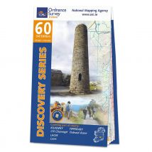 Ordnance Survey Ireland Map of County Kilkenny, Laois and Tipperary: OSI Discovery 60