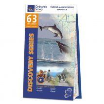 Ordnance Survey Ireland Map of County Clare and Kerry: OSI Discovery 63